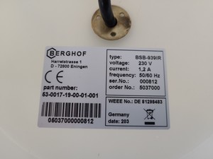 Thumbnail image of Berghof distillacid BSB-939-IR Acid Purification System Lab