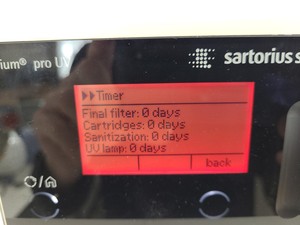 Thumbnail image of Sartorius Arium Pro UV Ultrapure Water Purification System Lab