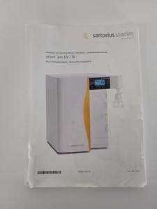 Thumbnail image of Sartorius Arium Pro UV Ultrapure Water Purification System Lab