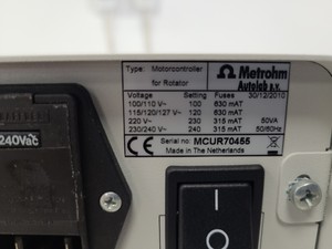 Thumbnail image of Metrohm Autolab Rotator System - IME663, PGSTAT302N, MotorController Lab