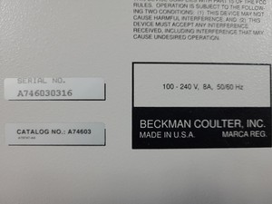 Thumbnail image of Beckman Coulter PA 800 Plus Pharmaceutical Analysis System + Software Lab