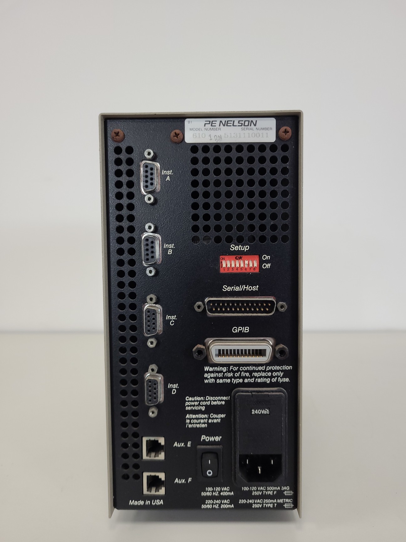 Image of Hewlett Packard 8452A Diode Array Spectrophotometer System - PE Nelson 941A, 610