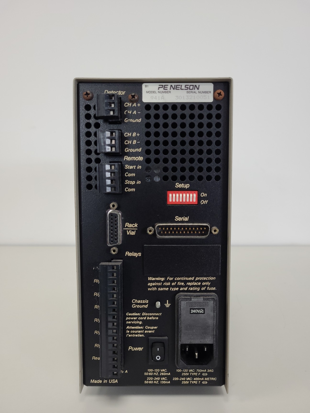 Image of Hewlett Packard 8452A Diode Array Spectrophotometer System - PE Nelson 941A, 610