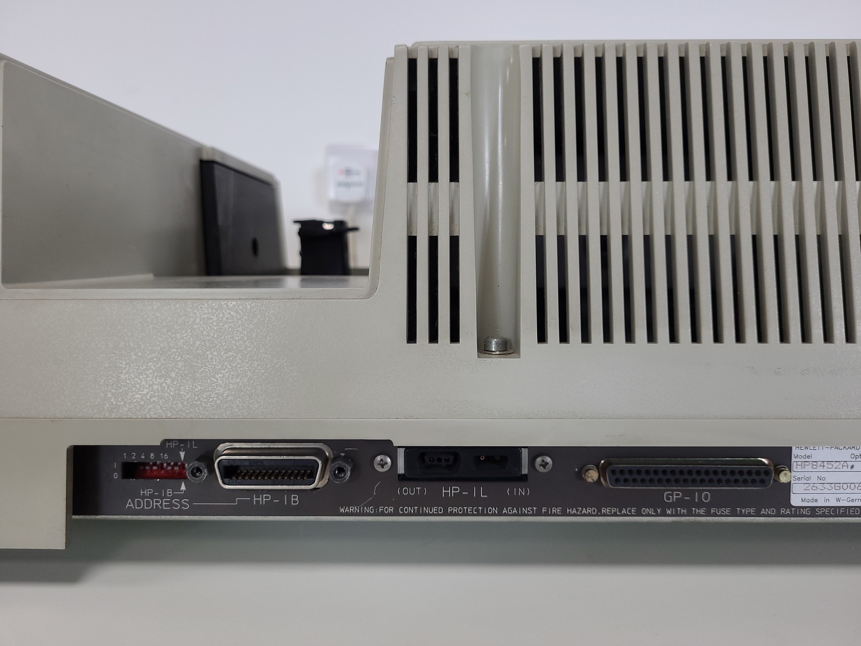 Image of Hewlett Packard 8452A Diode Array Spectrophotometer System - PE Nelson 941A, 610