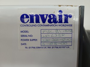 Thumbnail image of Envair MSC III/I Class 3 III-I Microbiological Safety Cabinet Lab