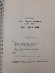 Thumbnail image of Brierley ZB32 Drill Grinder with Extraction System