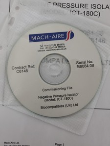 Thumbnail image of Mach-Aire ICT-180 Glove Box Safety Cabinet Pharmacy Dispensing Isolator Lab