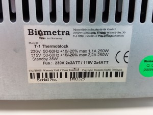 Thumbnail image of Biometra T1 Thermocycler T1-Thermoblock Thermal Cycler PCR Lab