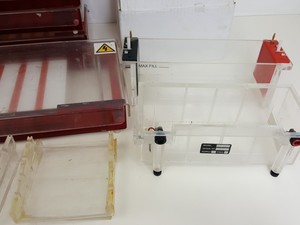 Thumbnail image of Lot of Gel Electrophoresis Units/Trays/Combs - Scotlab H2020, Geneflow GFH6070