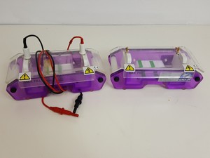 Thumbnail image of Lot of Gel Electrophoresis Units/Trays/Combs - Scotlab H2020, Geneflow GFH6070