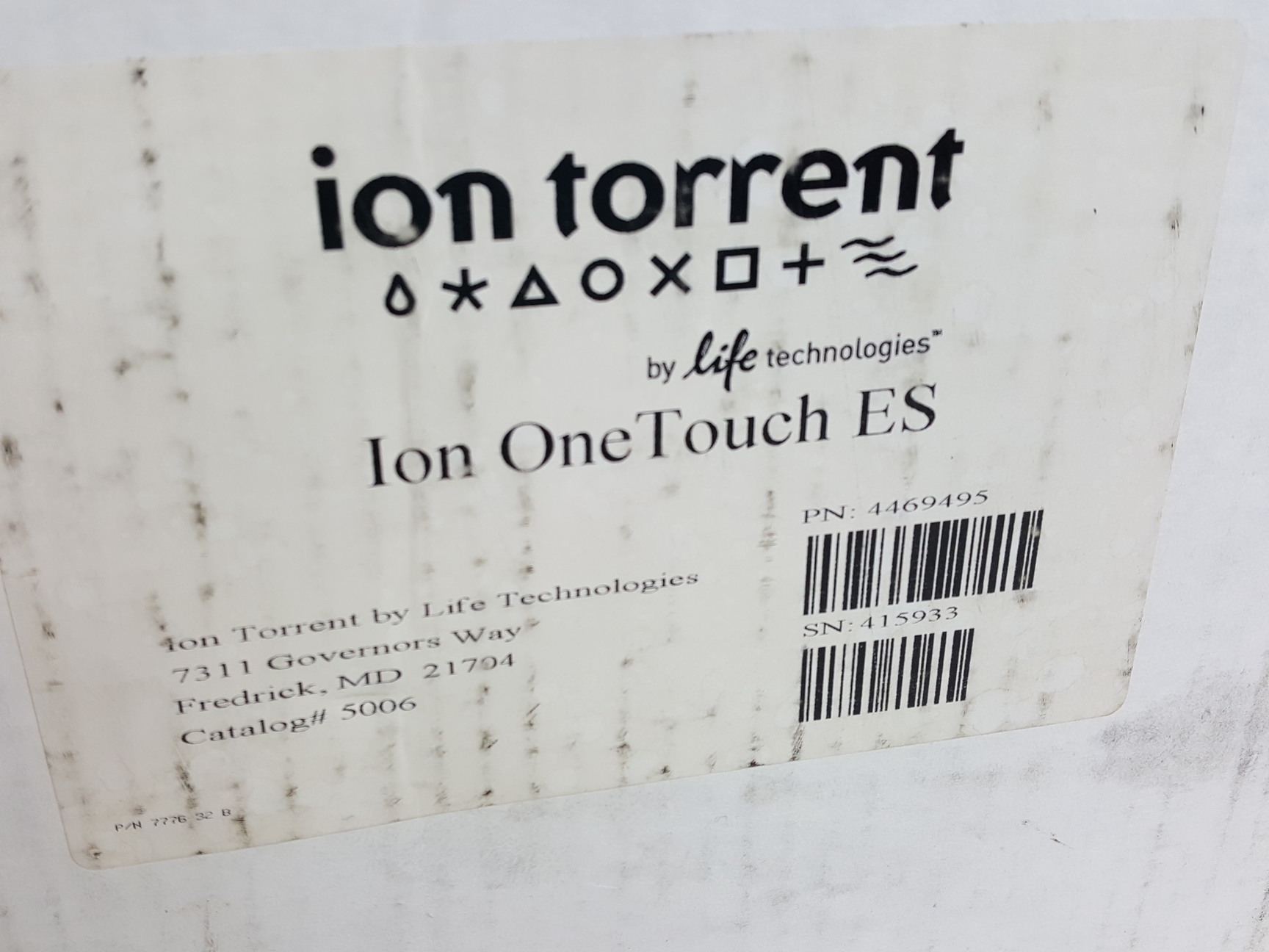 Image of Life Technologies Ion Torrent OneTouch ES Enrichment System Model no. 844-21 Lab