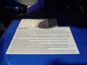 Thumbnail image of Drive Medical Mobility Scooter Product Code - MS040 Model - HX5 9JP Faulty 