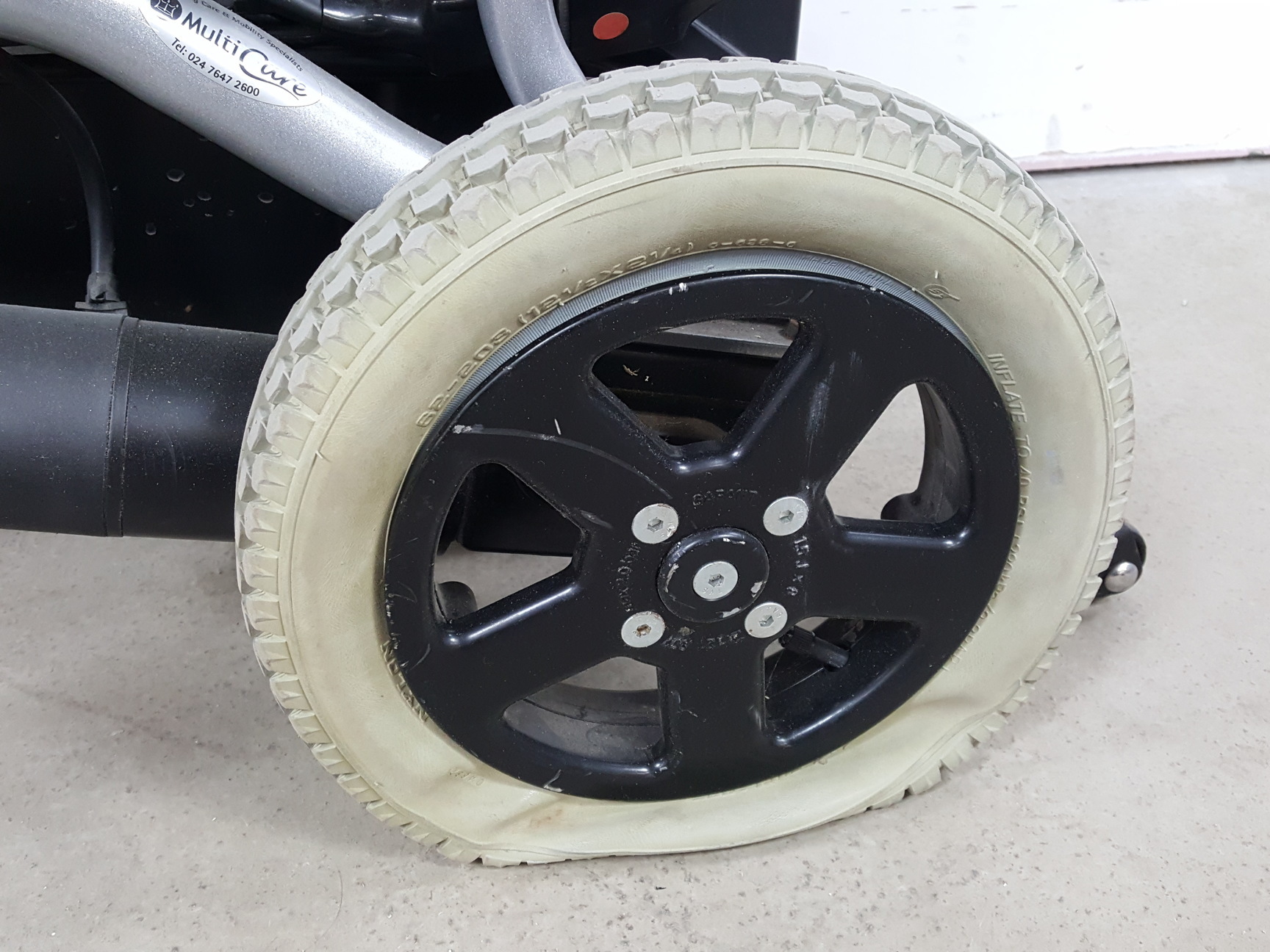 Image of Invacare Mirage 4mph Electric Wheelchair Transportable Powerchair - Dead Battery