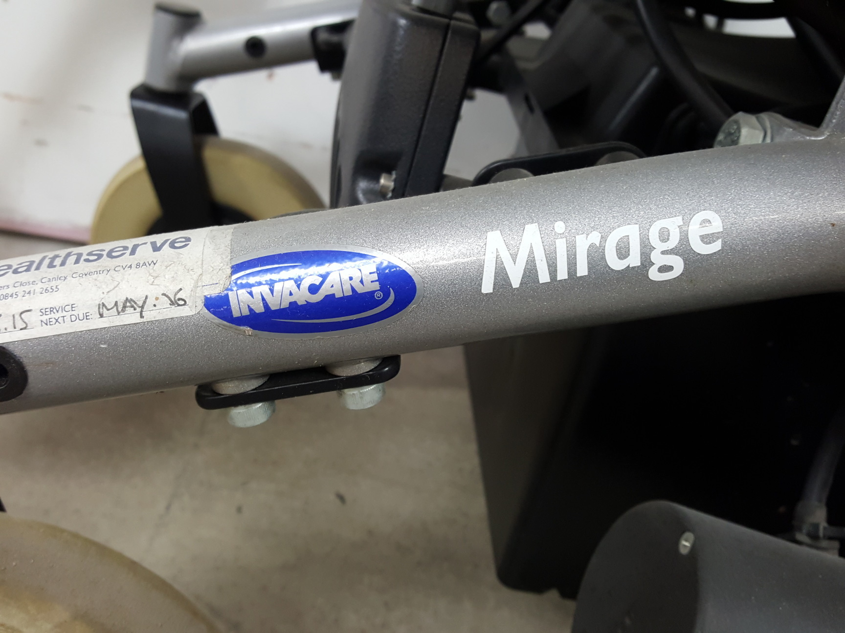 Image of Invacare Mirage 4mph Electric Wheelchair Transportable Powerchair - Dead Battery