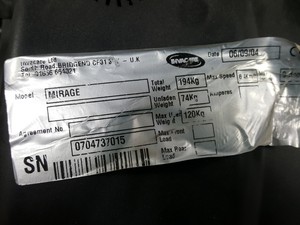 Thumbnail image of Invacare Mirage 4mph Electric Wheelchair Transportable Powerchair - Dead Battery