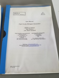 Thumbnail image of Peak Scientific High Purity Nitrogen Generator Model - NM30LA Lab