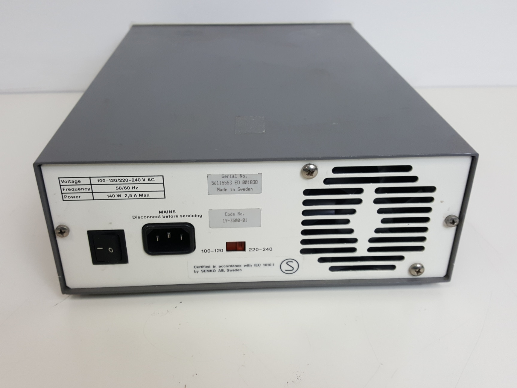 Image of Pharmacia Biotech Electrophoresis Power Supply Model - EPS 3500 XL Lab