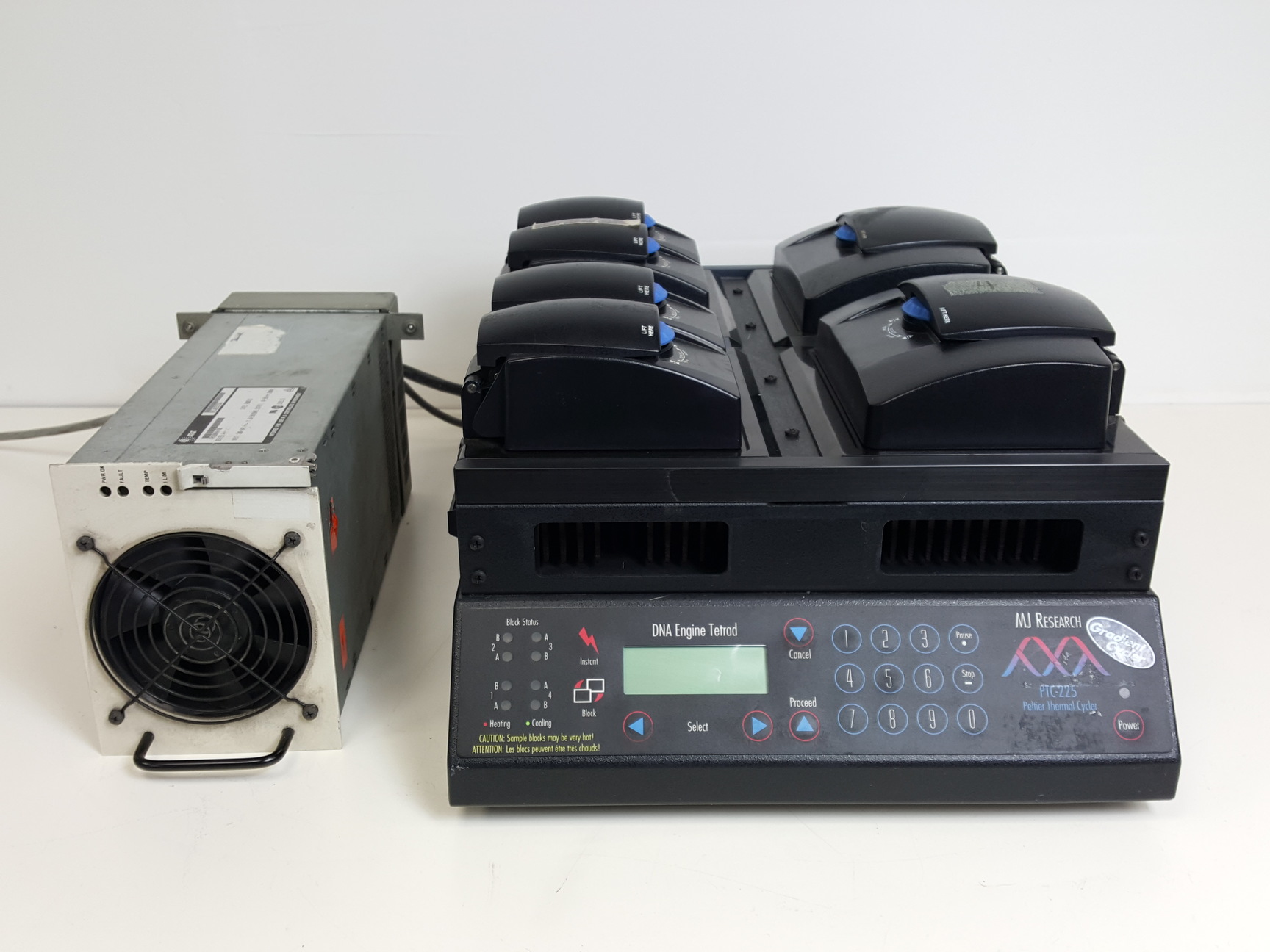Image of MJ Research Peltier Thermal Cycler PTC-225 & RM200HA100 Power Supply Lab