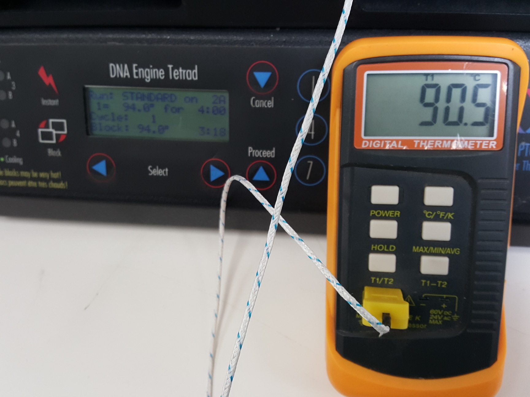 Image of MJ Research Peltier Thermal Cycler PTC-225 & RM200HA100 Power Supply Lab