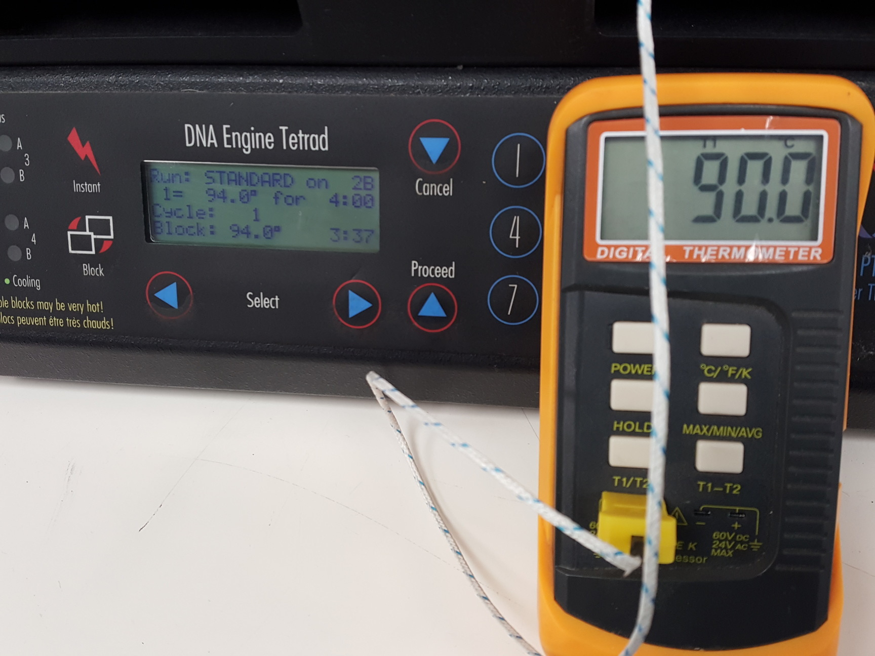 Image of MJ Research Peltier Thermal Cycler PTC-225 & RM200HA100 Power Supply Lab