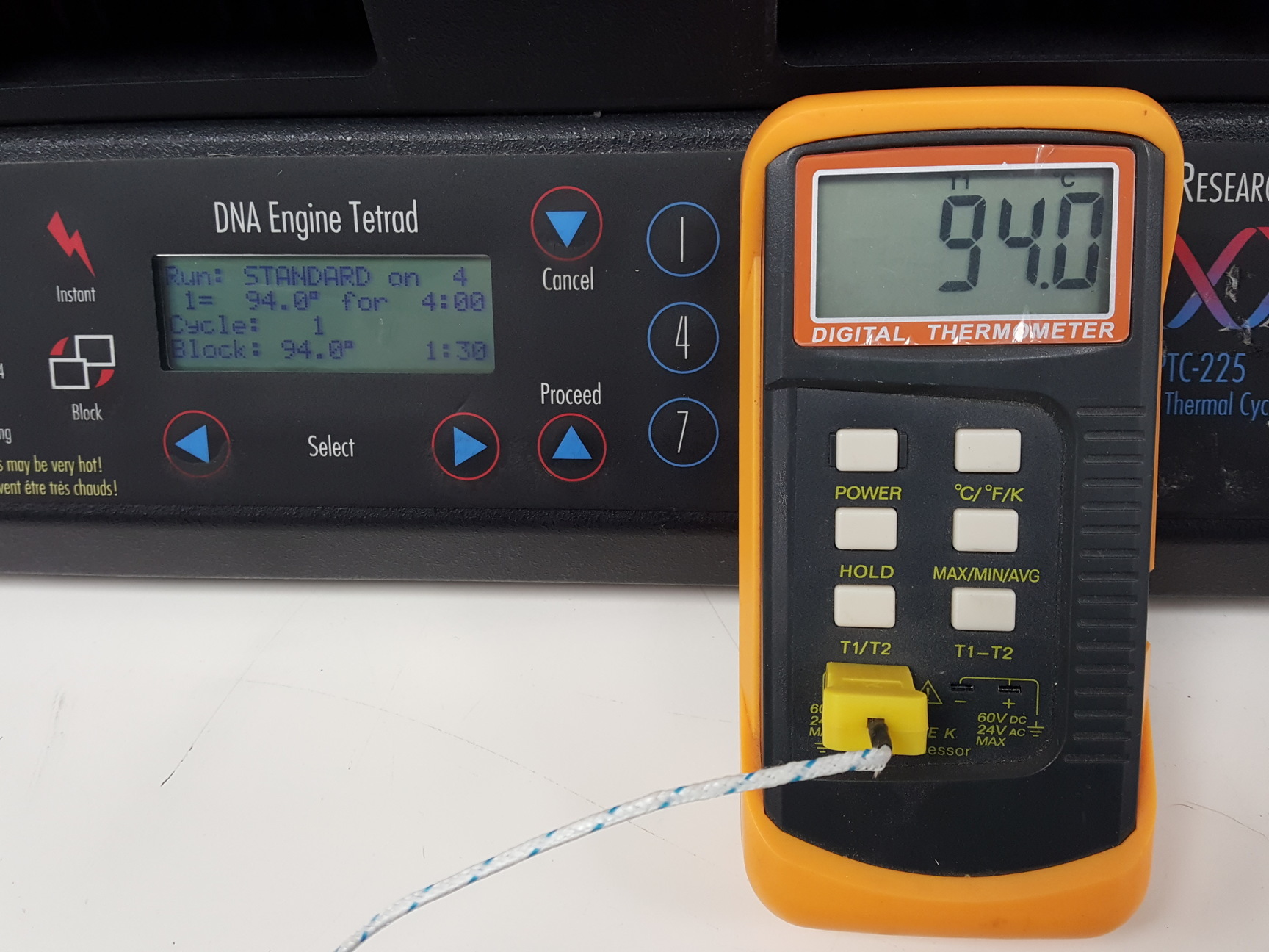 Image of MJ Research Peltier Thermal Cycler PTC-225 & RM200HA100 Power Supply Lab