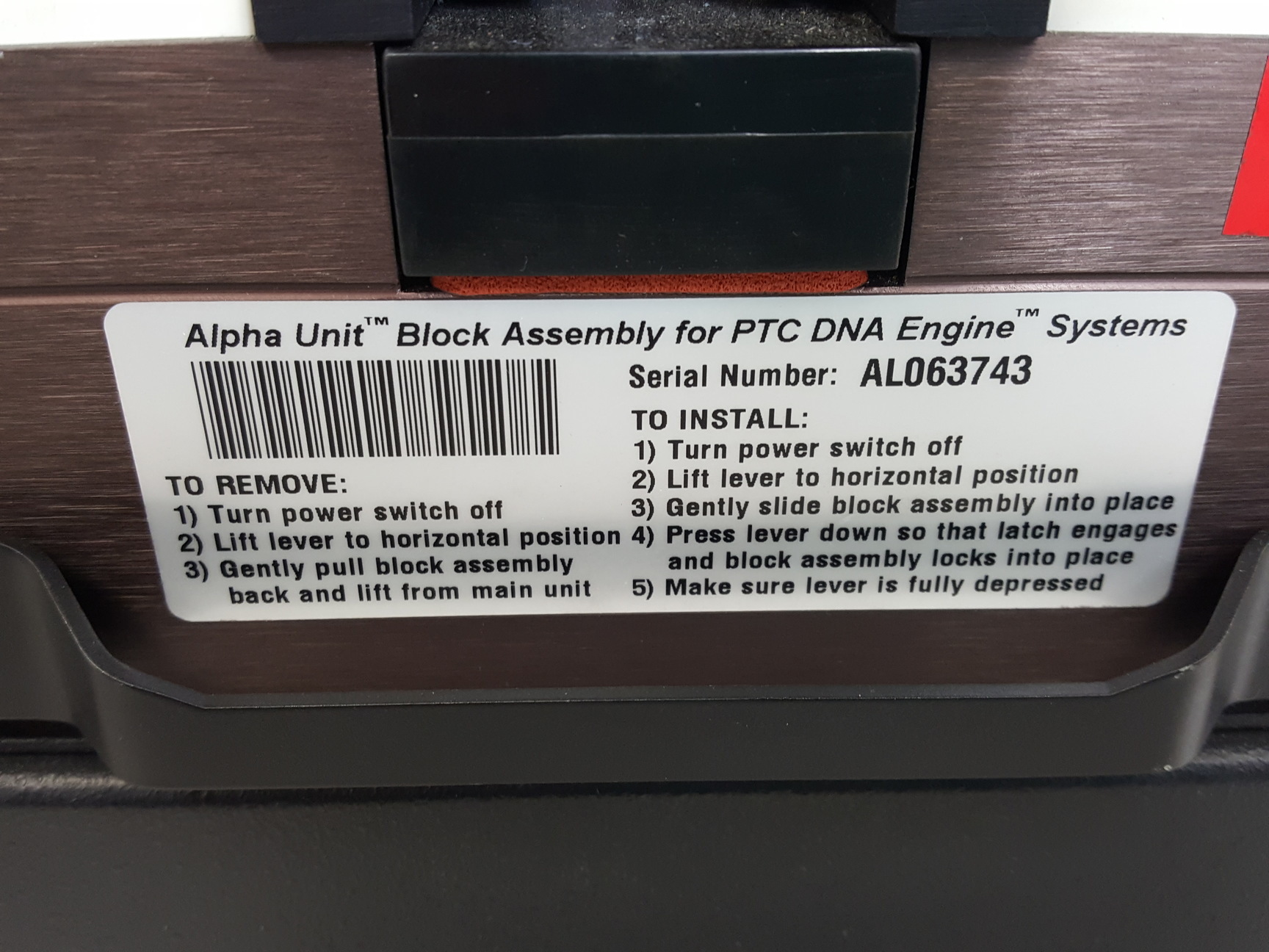 Image of MJ Research Peltier Thermal Cycler PTC-225 & RM200HA100 Power Supply Lab