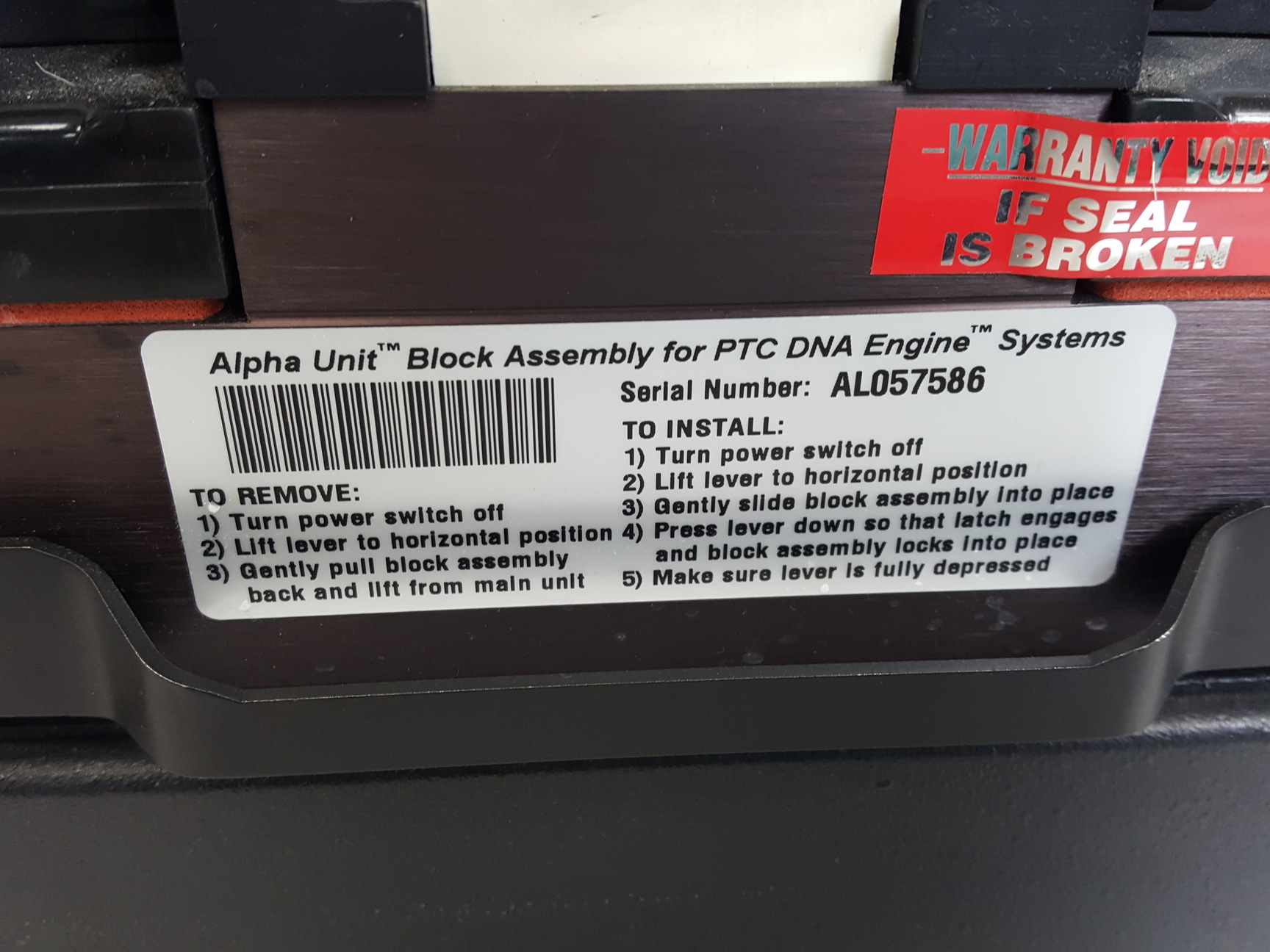 Image of MJ Research Peltier Thermal Cycler PTC-225 & RM200HA100 Power Supply Lab