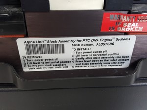Thumbnail image of MJ Research Peltier Thermal Cycler PTC-225 & RM200HA100 Power Supply Lab