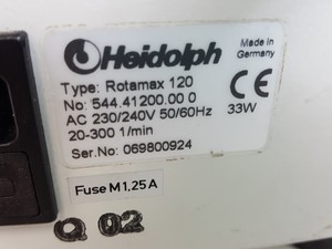 Thumbnail image of Heidolph Rotamax 120 Orbital Platform Shaker Lab