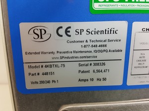 Thumbnail image of SP Scientific VirTis BenchTop Freeze Dryer Model - 4KBTXL-75 Lab