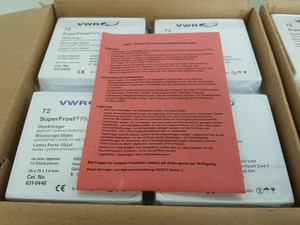 Thumbnail image of 40 Packs of VWR SuperFrost Plus Microscope Slides 631-0446 (2880Pcs) Lab