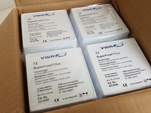 Thumbnail image of 40 Packs of VWR SuperFrost Plus Microscope Slides 631-0446 (2880Pcs) Lab