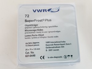 Thumbnail image of 40 Packs of VWR SuperFrost Plus Microscope Slides 631-0446 (2880Pcs) Lab