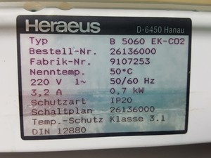 Thumbnail image of Heraeus Laboratory Incubator Typ B 5060 EK-C02 with Trolley Lab