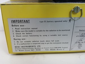 Thumbnail image of Series 900 Mini-Monitor G-M Tube Geiger Counter Lab