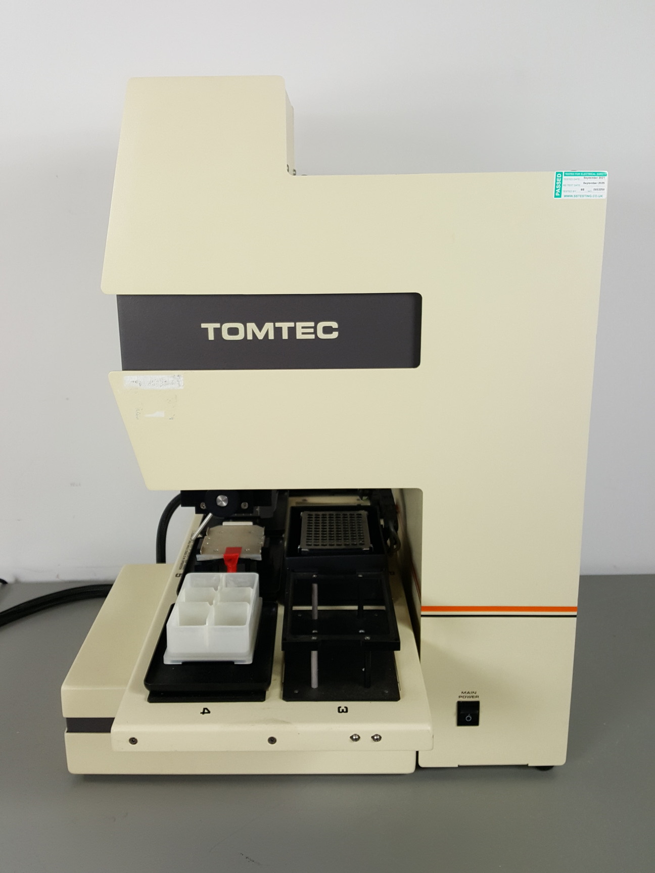 Image of Tomtec Quadra 96 SV Model 345 Liquid Handling System - 7554-85 Economy Drive Lab