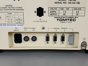 Thumbnail image of Tomtec Quadra 96 SV Model 345 Liquid Handling System - 7554-85 Economy Drive Lab
