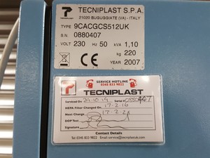 Thumbnail image of Tecniplast CS5 Laminar Flow Cabinet Changing Station Type - 9CACGCS512UK Lab