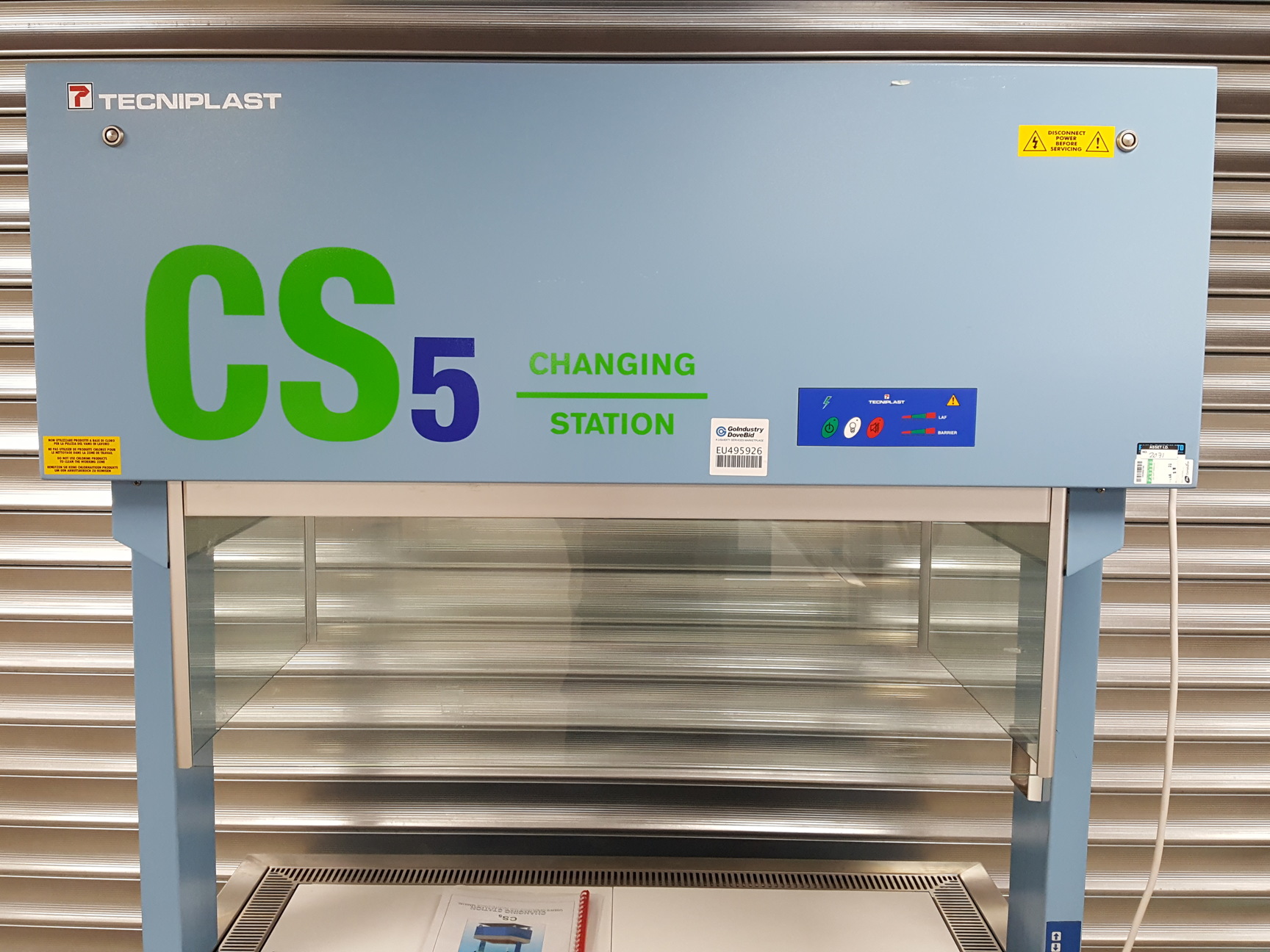 Image of Tecniplast CS5 Changing Station Laminar Flow Cabinet Type - 9CACGCS512UK Lab