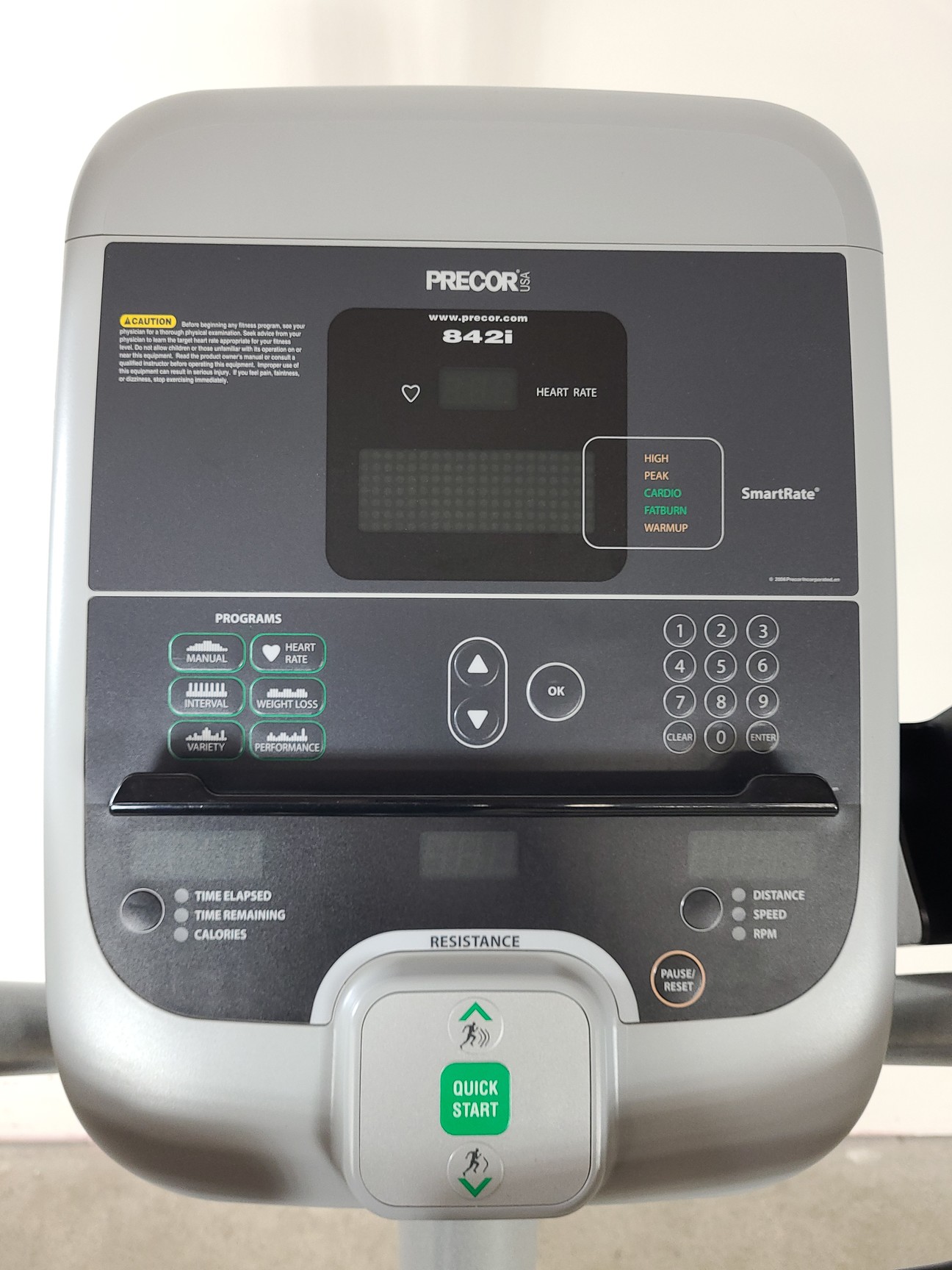 Image of Precor C842i Commercial Cycle Exercise Bike Gym 