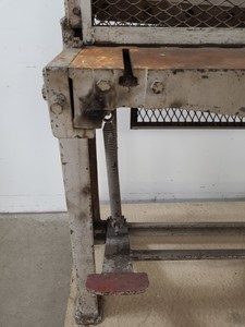 Thumbnail image of Engineering Workshop Foot-Operated Sheet Metal Guillotine 