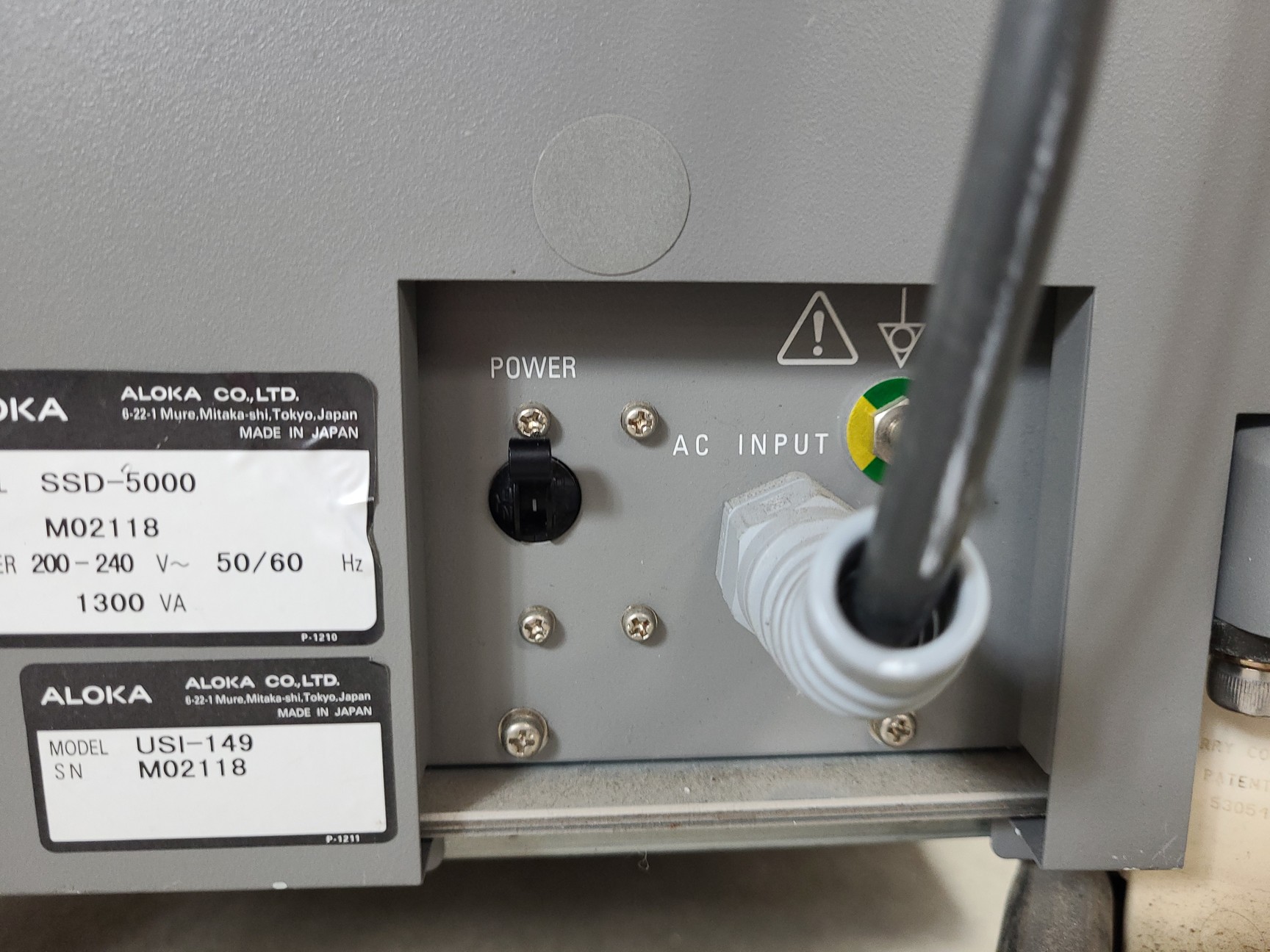 Image of Aloka ProSound SSD 5000 Ultrasound System Lab Spares/Repairs