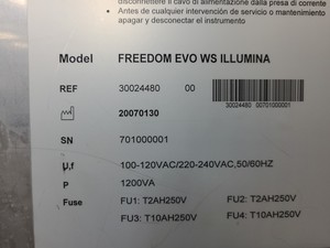 Thumbnail image of Tecan Freedom Evo WS Illumina Liquid Handling Robot System Lab