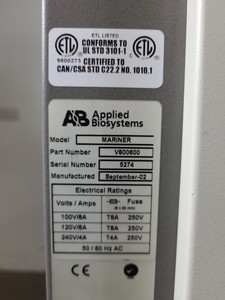 Thumbnail image of Applied Biosystems Mariner Biospectrometry Spectrometer Workstation Mass Spec 