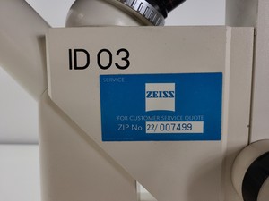 Thumbnail image of Zeiss 471202-9903 Inverted Binocular Microscope with 4 x Objectives ph 1 Lab