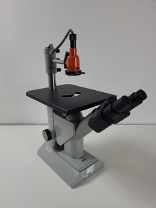 Thumbnail image of Zeiss  47 12 02 - 9901 Inverted Binocular Microscope w/ 3 x Objectives Ph 1 Lab