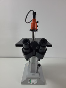 Thumbnail image of Zeiss  47 12 02 - 9901 Inverted Binocular Microscope w/ 3 x Objectives Ph 1 Lab