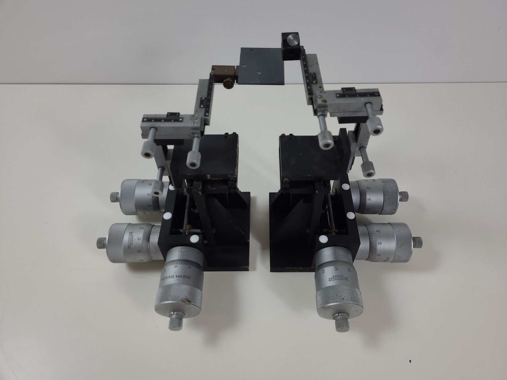 Image of 2 x Micromanipulator Parts The L.S. Starrett Co Athol. Mass. USA. No 465M Lab