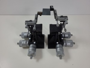 Thumbnail image of 2 x Micromanipulator Parts The L.S. Starrett Co Athol. Mass. USA. No 465M Lab