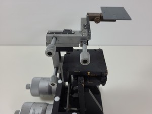 Thumbnail image of 2 x Micromanipulator Parts The L.S. Starrett Co Athol. Mass. USA. No 465M Lab